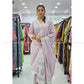 Pale Pink Floral Cotton Kurta Set