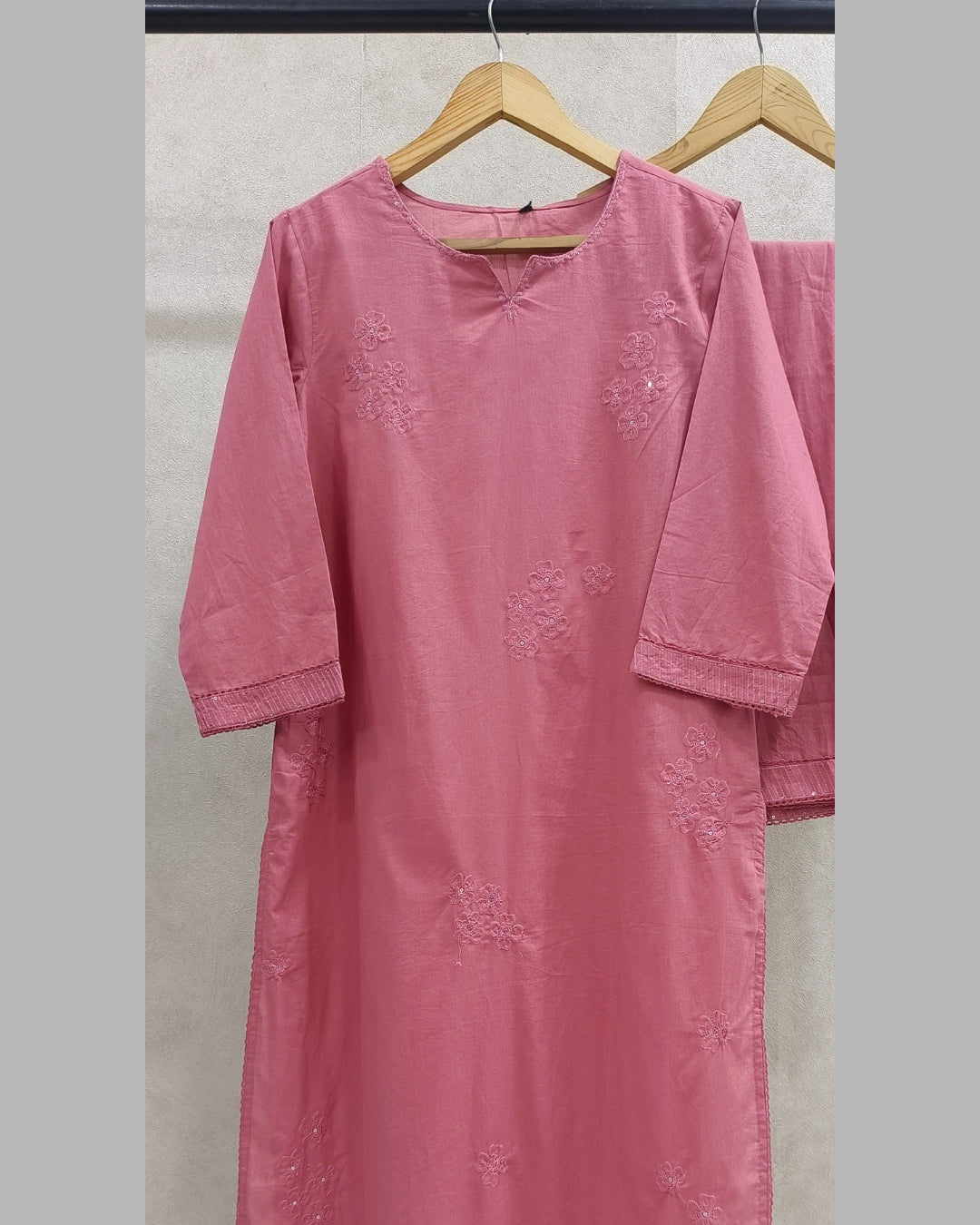 Pink Pastel Cotton Kurta Set