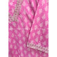 Pink Ikat Cotton Kurta Set