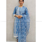 Steel Blue Paki Cotton Kurta Set