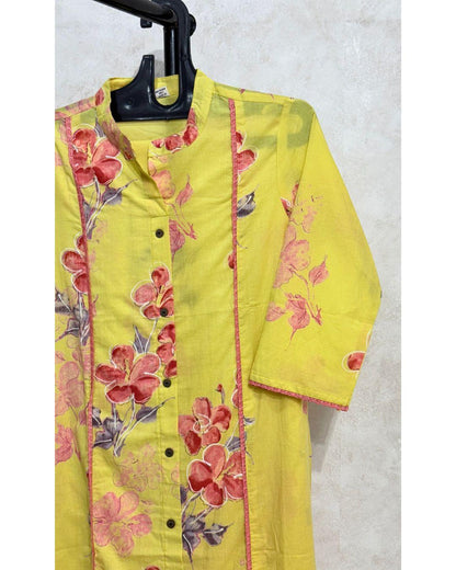 Sunny Yellow Cotton Kurta Set