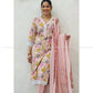 Pink Floral Cotton Kurta Set