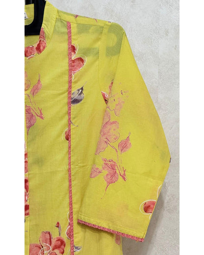 Sunny Yellow Cotton Kurta Set