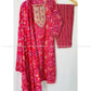 Rani Pink Cotton Embroidered Set