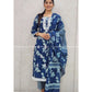 Indigo Blue Embroidered Cotton Kurta Set