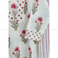 White Floral Block Printed Cotton Kurta Sets