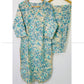 Aqua Blue Printed Kurta Set