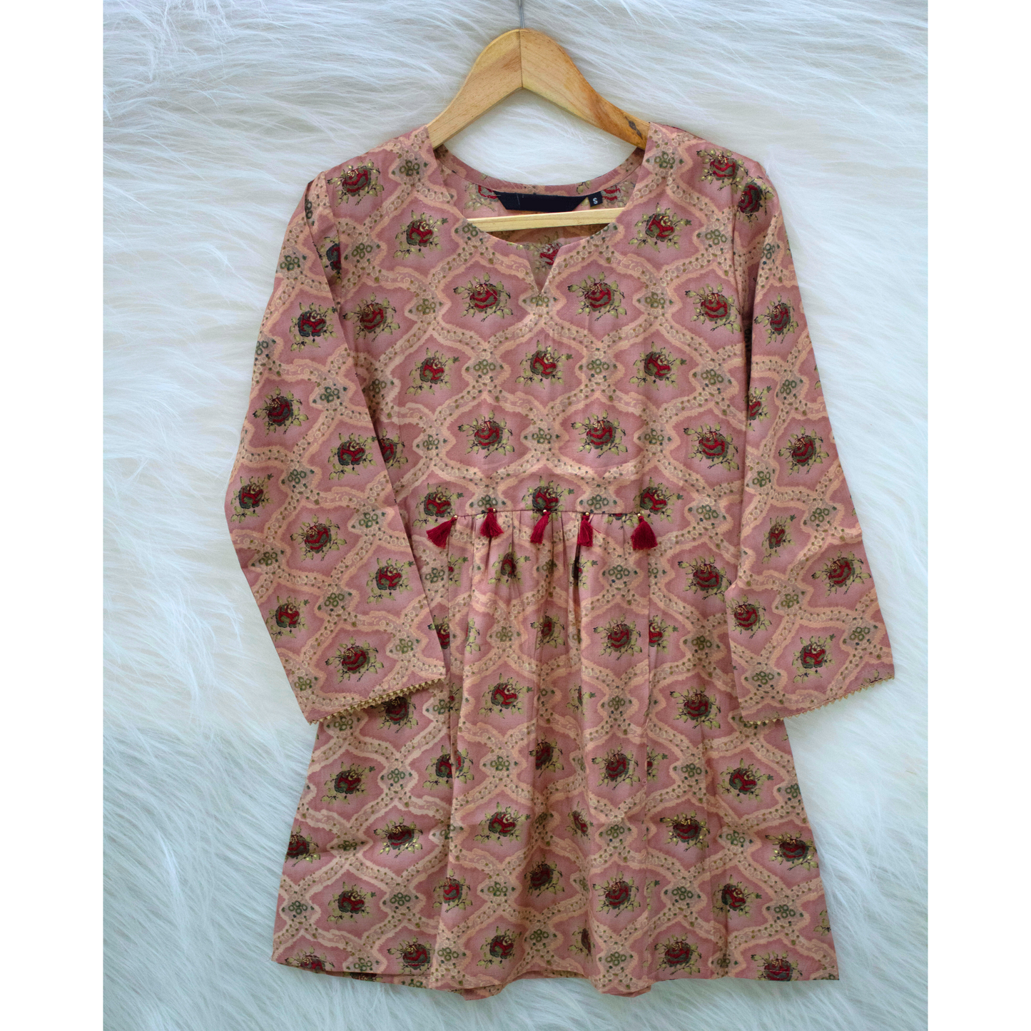 ROSE GOLD PRINTED TUNIC