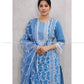 Steel Blue Paki Cotton Kurta Set