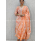 Peach Printed Cotton Kurta Set