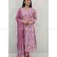 Dusty Rose Pink Cotton Kurta Set