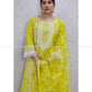 Lime Green Paki Cotton Kurta Set