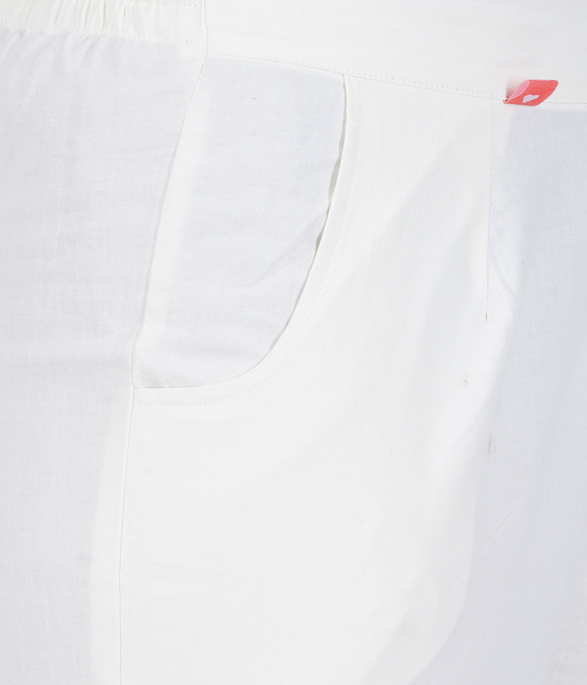 MILK WHITE COTTON PANTS