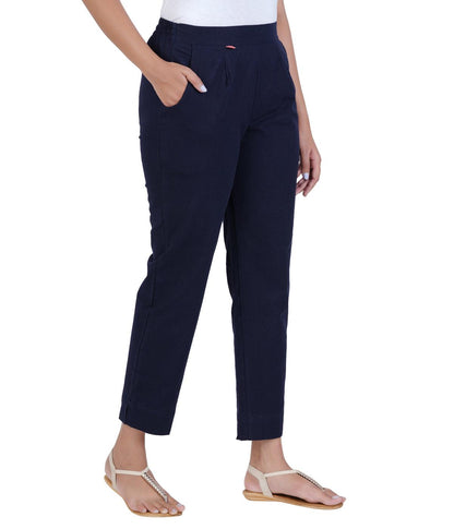 NAVY BLUE COTTON PANTS