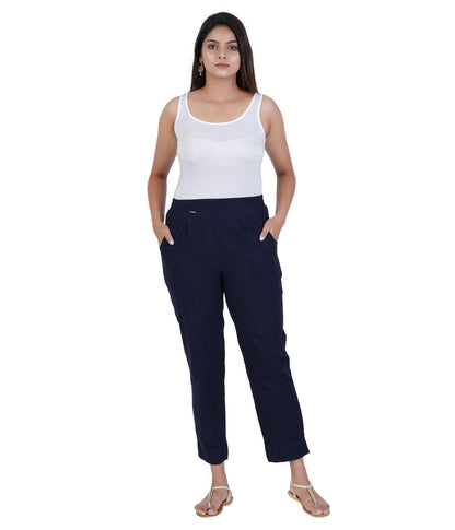 NAVY BLUE COTTON PANTS