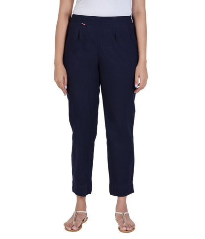 NAVY BLUE COTTON PANTS