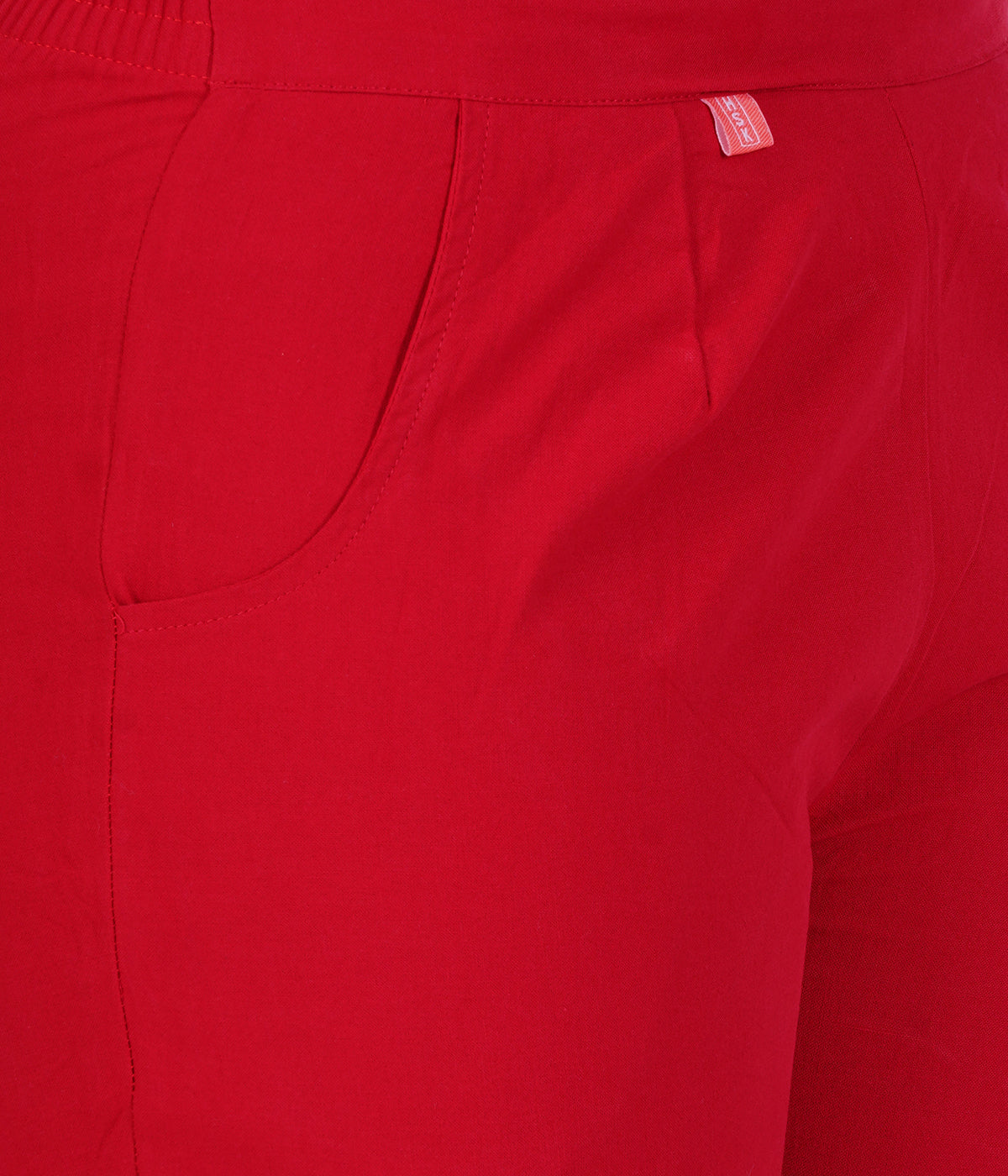 RED COTTON PANTS