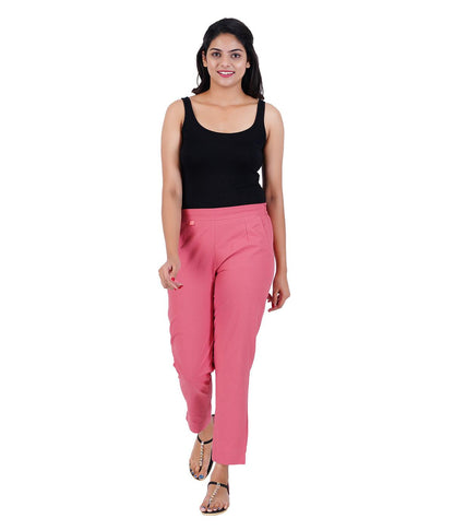 PINK COTTON PANTS