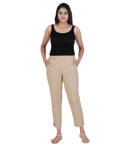 BEIGE COTTON PANTS