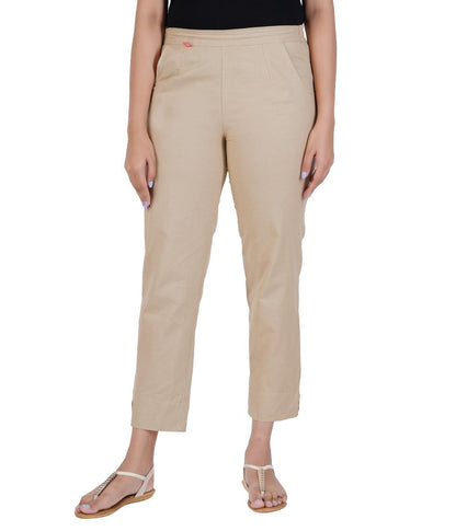 BEIGE COTTON PANTS