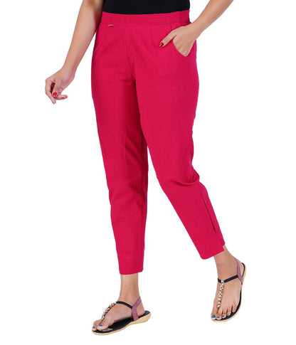 RANI PINK COTTON PANTS